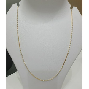 18k gold moti chain
