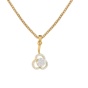 flower diamond pendent