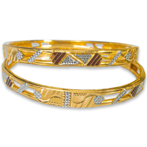 Elegant gold copper kadli bangle