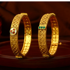 22k 916 exclusive antique gold branle for lad