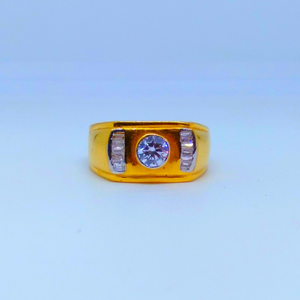 22 KT 916 Hallmark modern gents diamond ring