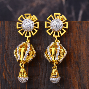 Ladies 22K Gold Fancy Latkan Earring -LFE265
