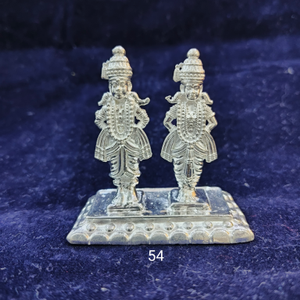 Silver vitthal rukmai idol