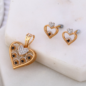 Rose Gold Pendant Set