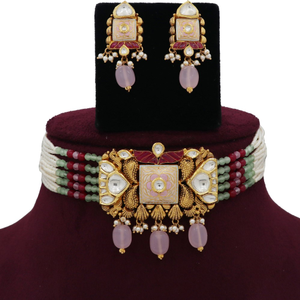 Colourful Pearl Classy Colourful Moti Necklac