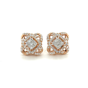 Diamond Earring Stud Jewellery by Royale Diam