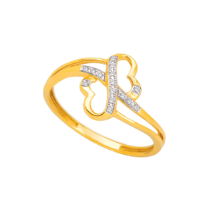 18k gold real diamond ring mga - rdr0049