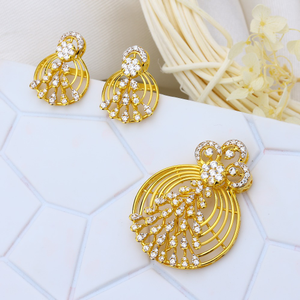 22k 916 hallmark round shaped diamond pendant