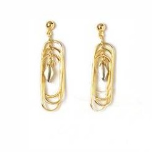 916 gold Modern design earring