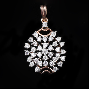 18kt designer diamond pendant 