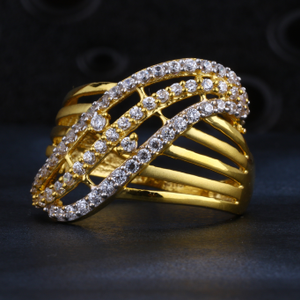 22CT Gold CZ Exclusive Hallmark Ladies Ring L
