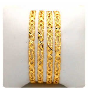 GOLD HALLMARK RAWA BANGLE - 2LR1174