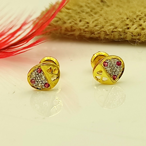 Little lovely design 22 kt gold earrings