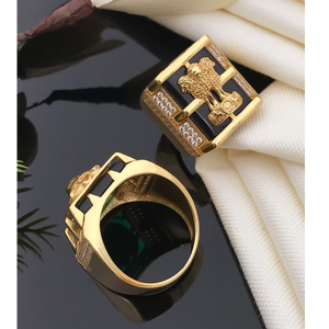 Gold plated ring