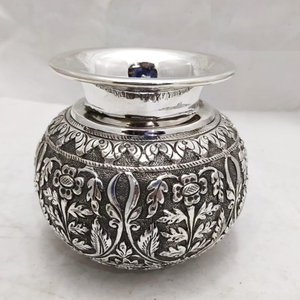 925 pure silver lota kalash in fine nakashii 