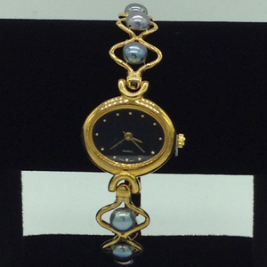 Freshwater Grey Button Pearls Wave Pattern 