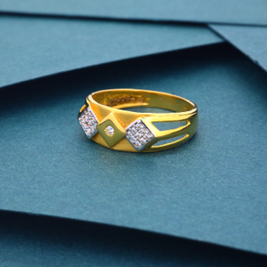 22K 916 Regular Wearing Diamond Ring For Men'