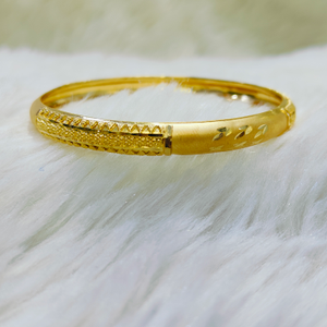 22K Gold Fancy Bangle Kada