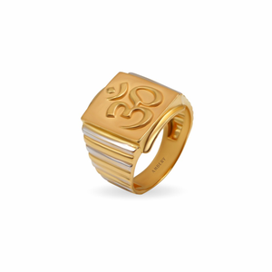 Om 22k Gold Solid Men's Ring