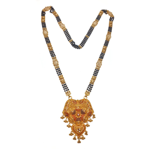 22k gold modern design flower shape mangalsut