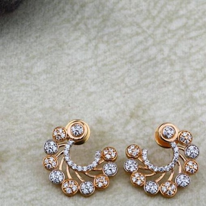 22Kt Gold Half Round EarRing RH-GE047