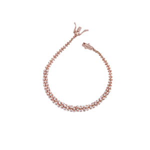 18K Rose Gold Lab Grown Diamond Tennis Bracel