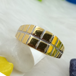 916 GOLD PLAIN CASTING RODIUM GENTS RING