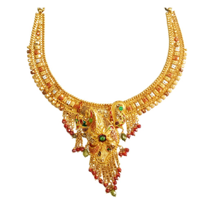 22k Gold Kalkatti Moti Wala Necklace MGA - GN