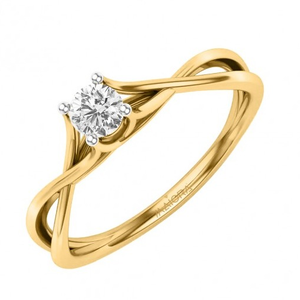 Infinity solitaire ring