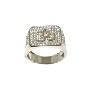 925 Sterling Silver Om Gents Ring MGA - GRS21