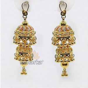 Drop dome jumar for gold earring sk - e001