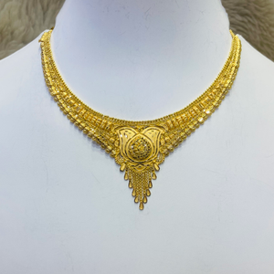 916 Gold Designer Short Necklace