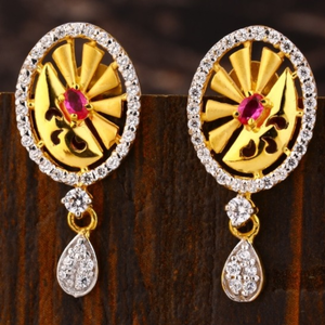 22 carat gold ladies earrings RH-LW495