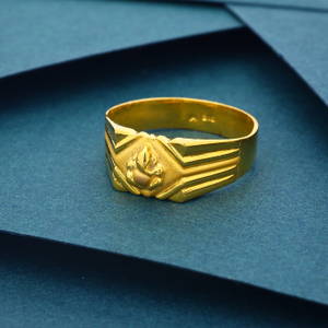 22K 916 Ganesh Design Regular Wearing Gold Ri