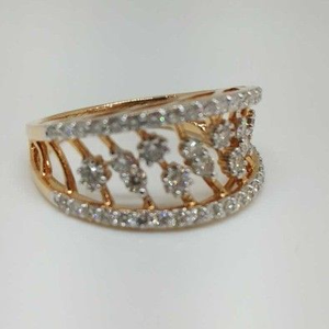 Real Diamond Rose Gold Branded Ladies Ring