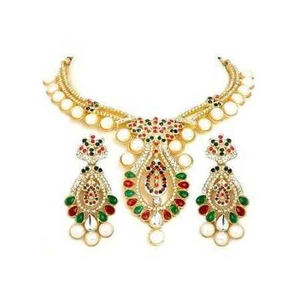 Designer Moti Necklace Set