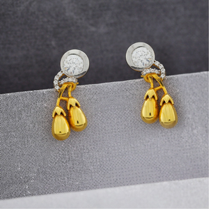 Elegant 22carat Gold Stud Earrings