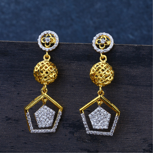 Ladies 22K Gold Earring Classic-LJE86