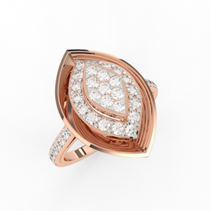 Marquis Halo Diamond Ring