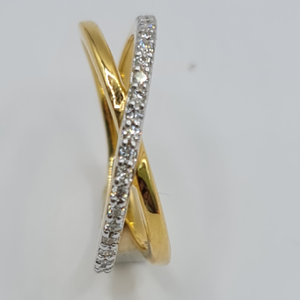 18 KT Hallmark  Real Diamond  Ring