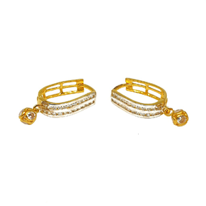 18K Gold Lining Diamond Earrings MGA - BLG054