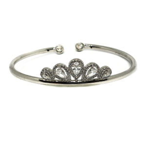 925 sterling silver queen shaped bracelet mga