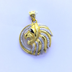 DESIGNED LION GOLD PENDANT