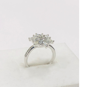 925 sterling silver flower Ring for women