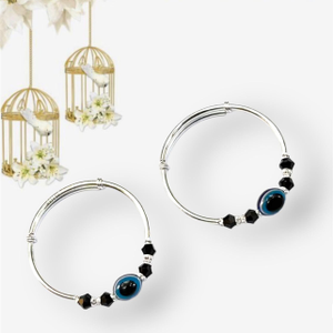 925 Silver Evil Eye Bangle For Kid