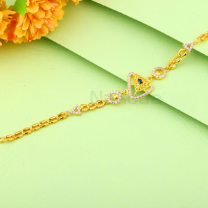 916 Gold CZ Hallmark Ladies Delicate Bracelet
