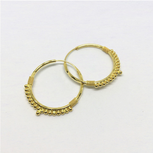 Light weight gold kadi hoop earring for women