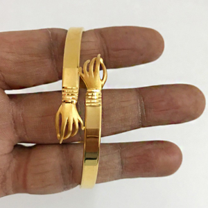 22 kt yellow gold slip-on dubai unisex two ha