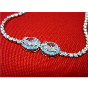 Silver 925 stone adujustable bracelet sb925-1