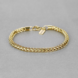 18 Kt Yellow Gold Franco Chain Handmade Men's
